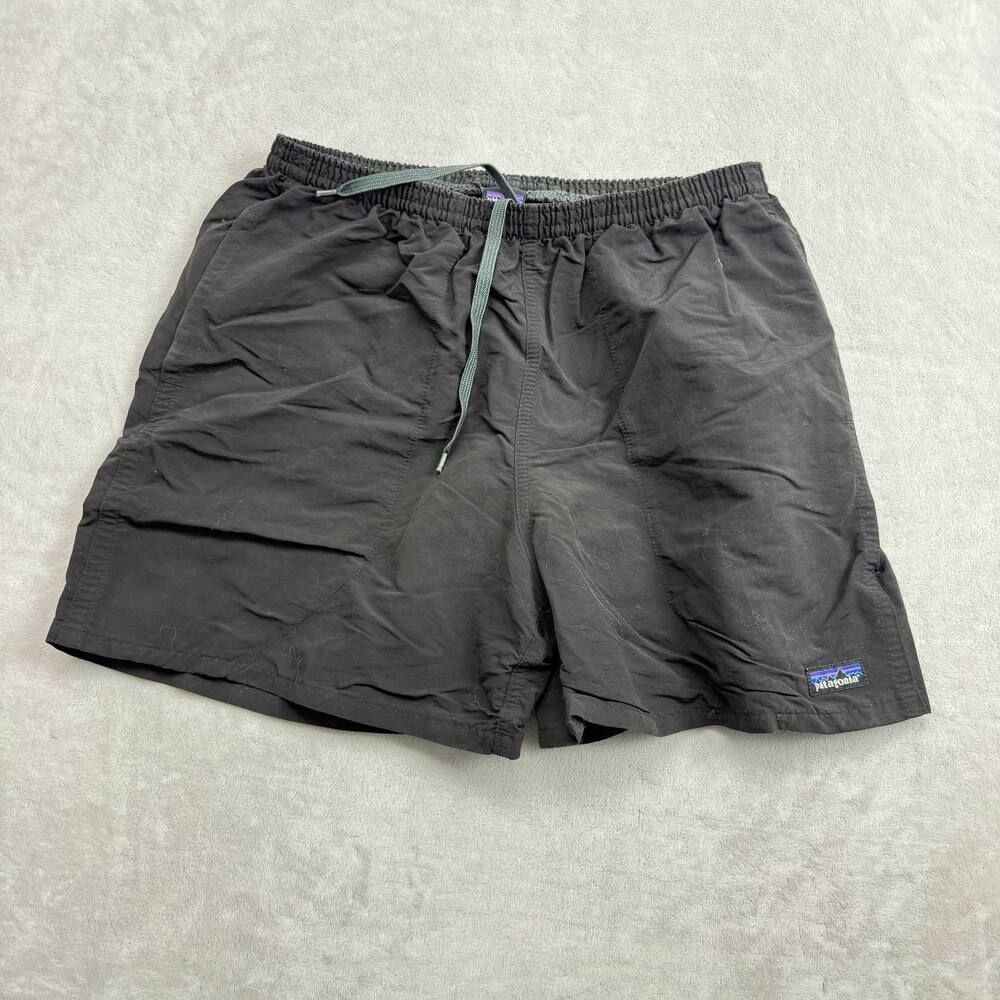 Patagonia Baggies Men's Black Shorts Size M 5" Inseam Nylon Board Trunks